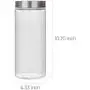 Glas Küchen-Aufbewahrungskannen-Set mit Edelstahlverschlüssen, Set von 3, 7,1 oz