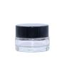 19 Pack 5 Gram Glass Clear Cosmetic Jar Pots Portable Travel DIY Eyeshadow Face Cream Lotion Cosmetic Container Empty Glass Bottle Jar Cosmetic Sample Makeup Tool with Inner Liners,Black Lid