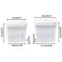 Kitchen Food Storage Jar Airtight Food Storage Plastic Kitchen Food Case Cereal Grain Bean Rice Storage Container Boxes (Size : L)