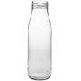 Viva Haushaltswaren 12??Empty Wide-Necked Glass Bottles 500??ml/Milk/Juice Bottles with White Screw Lids A Filling Funnel Diameter 12??cm by Viva Haushaltswaren