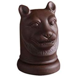 Toothpick Holders Creative Purple Sand Ceramic Toothpick Jar Living Room Storage Box Zodiac Animal Head Toothpick Box Toothpick Box