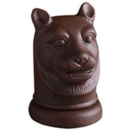 Toothpick Holders Creative Purple Sand Ceramic Toothpick Jar Living Room Storage Box Zodiac Animal Head Toothpick Box Toothpick Box