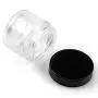 Bekith 15 pack 2oz Round Jar Straight Sided Clear Glass Jars, Airtight Glass Jar with Black Plastic Smooth Lids Bekith 15 pack 2oz Round Jar Straight Sided Clear Glass Jars, Airtight Glass Jar with Black Plastic Smooth Lids