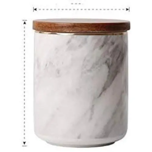 Imitation Marble Ceramics Storage Jar with Wooden Cover Sealed Jar Kitchen Food Multigrain Coffee Bean Tea Storage Tank,B Imitation Marble Ceramics Storage Jar with Wooden Cover Sealed Jar Kitchen Food Multigrain Coffee Bean Tea Storage Tank,B