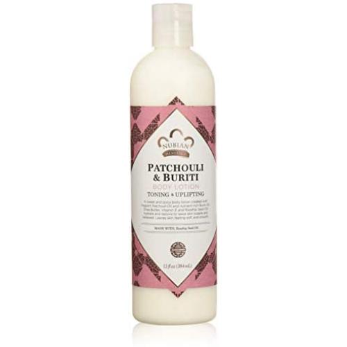 Nubian Heritage Body Lotion with Shea Butter and Rose Hips Lotion PATCHOULI & BURITI,13 fl oz