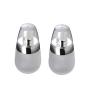 2 Pcs (30ml/1oz) Egg Shape Frost Glass Lotion Bottle with Silver Ring Refillable Empty Bottle Portable Empty Bottle Pot Makeup Holder Travel Sub Bottling for Lotion Essence Emulsion Essence Serum