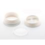 1PC 30G White ABS Plastic Empty Foundation Make-up Cosmetic Bottle Powder Puff Box Case Container With Sifter Loose Jar Pot