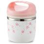 Thermos Food Jar 950ML Thermos Stainless Food Flask,Leakproof Insulated Food Containers,Air Vent, Handle (Color : Pink, Size : No-Bag)