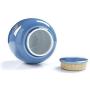 Dehua Ceramic Tea Container Puer Jar Porcelain Storage Tank Sealed Canisters with Lids (Light blue B)