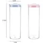 Transparent Sealed Fresh-Keeping Jar Round Shaped Food Storage Container Kitchen & Household Organization for Dry goods Pasta Spices and More 2Pcs Transparent Sealed Fresh-Keeping Jar Round Shaped Food Storage Container Kitchen & Household Organization for Dry goods Pasta Spices and More 2Pcs