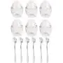 XICHEN 1 ensemble (6 pots avec 6 cuillères à dessert type fleur) Pots en coquille d'œuf en verre pour pudding/yaourt avec couvercle – Pots de verre de remplacement.