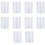 UPKOCH 10pcs 500ml Clear Plastic Containers Transparent Storage Container with Lids for Cookies Tea