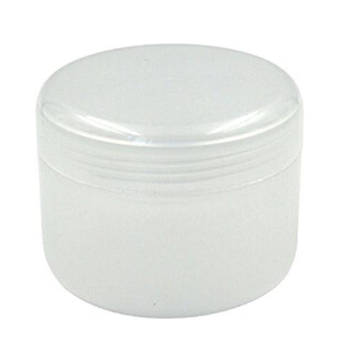 12 Pcs 50G 50ML Refillable Plastic Empty Face Cream Lotion Cosmetic Powder Container Makeup Make Up Glitter Storage Bottle Jar Lot with Inner Lids - Transparent