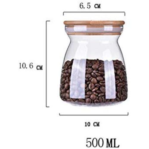 1Pc Moisture Proof Glass Storage Bottle Kitchen Seasoning Storage Tank Household Seal With Cover Glass Jar Wx9061705,500Ml