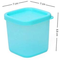 Crisper Kitchen Gadgets Food Storage Container 230ML Condiments Pepper Jar 1 PC Plastic Spice Sauce Seasoning Box Mini,Blue