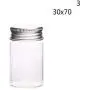 Transparent Small Glass Bottle with Cap Kitchen Glass Canister Snack Sugar Tea Storage Container Jar Bottle Kitchen Accessories,1 Transparent Small Glass Bottle with Cap Kitchen Glass Canister Snack Sugar Tea Storage Container Jar Bottle Kitchen Accessories,1