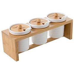 Spice storage containers,Small spice jars Storage containers Ceramic spice jars with lid Spice jars bulk Porcelain condiment jar-B