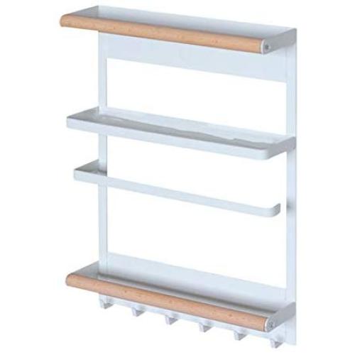 Liveinu Magnetic Kitchen Rack Fridge Magnetic Organizer For Refrigerator Organizer Rack Magnet Shelf For Paper Towel Holder Rustproof Spice Jars Rack Refrigerator Shelf Storage Hanger Oganizer Tool