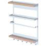 Liveinu Magnetic Kitchen Rack Fridge Magnetic Organizer For Refrigerator Organizer Rack Magnet Shelf For Paper Towel Holder Rustproof Spice Jars Rack Refrigerator Shelf Storage Hanger Oganizer Tool