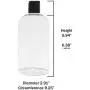 Baire Bottles -16 Ounce Clear Plastic Bottles, Black Hand-Press Flip Disc Caps - Organize Soap, Shampoo, Lotion with a Clean, Clear Look - PET, Lightweight, No BPA - 6 Pack, including 6 Damask Labels Baire Bottles -16 Ounce Clear Plastic Bottles, Black Hand-Press Flip Disc Caps - Organize Soap, Shampoo, Lotion with a Clean, Clear Look - PET, Lightweight, No BPA - 6 Pack, including 6 Damask Labels