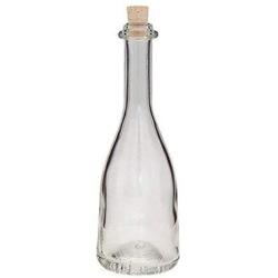 Viva Haushaltswaren 6 Glass Bottles 200 ml with Cork for Self-Filling Includes A, ? 7 cm