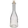 Viva Haushaltswaren 6 Glass Bottles 200 ml with Cork for Self-Filling Includes A, ? 7 cm