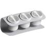 Nesee 3 Piece Kitchen Supplies Seasoning Box - Storage Container Condiment Jars - Cruet with Cover and Spoon
