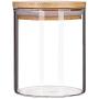 Creative Transparent Glass Kitchen Spice Jar Three Piece Seasoning Storage Tank Seasoning Bottles Dispensing Bottle Box Salt,1 PCS