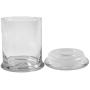 Clear Glass Herb Stash Jar with Lid 12 oz Blank
