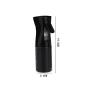 1 Stück 5 oz Feiner Nebelsprüher Leere Wiederverwendbare Sprühflasche Kunststoff Nebelsprüher Shampoospray Styling-Sprühflasche Feiner Nebelsprüher (Schwarz)