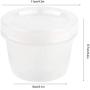 Zerone Food Storage Boxes, Round Drain Sealed Storage Box Transparent Food Containers Refrigerator Kitchen Organizer