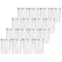 16 Pièces Pots en Plastique Transparent avec Couvercles Texturés Argentés 20oz Cylindres Droits Contenants de Rangement pour Nourriture et Rangement à la Maison 16 Pièces Pots en Plastique Transparent avec Couvercles Texturés Argentés 20oz Cylindres Droits Contenants de Rangement pour Nourriture et Rangement à la Maison