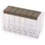 Royal H&H Box Seasoning Bottle Spice Jar Condiment Storage Pot Container (brown)