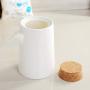 LQQGXLCondiment bottle, jar condiment storage box Spice jar white, ceramic sugar jar with lid, condiment jar, seasoning box set with lid spoon and tray