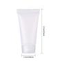 Mose Cafolo ~ 100pcs Empty 5ml (0.17oz) Cosmetic Tubes Toiletry Lotion Bottle with with Screw Cover. Smooth, Polish White Plastic with free syringe as Gift!