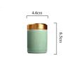 Ifever Chinese Mini Travel Ceramic Tea container Canister Porcelain Tea Caddy for Loose Tea, Tea Bags