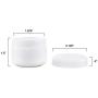 Stalwart 75-STO2003 White 2 Ounce Plastic Jar Containers, 2 oz