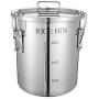Food Storage Containers Jar 304 Stainless Steel with Lids Airtight Bpa Free Large, Cookie Jar Cereal Coffee Storage Containers Jar for Kitchen Pantry Organization Canister Candy Bulk, 6.9L/14L