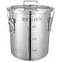 Edelstahl Lebensmittelbehälter mit Deckeln, 304, BPA-frei, Groß, für Küche, Pantry-Organisation, Cookie Jar, Müsli, Kaffee, Süßigkeiten, 6,9L/14L