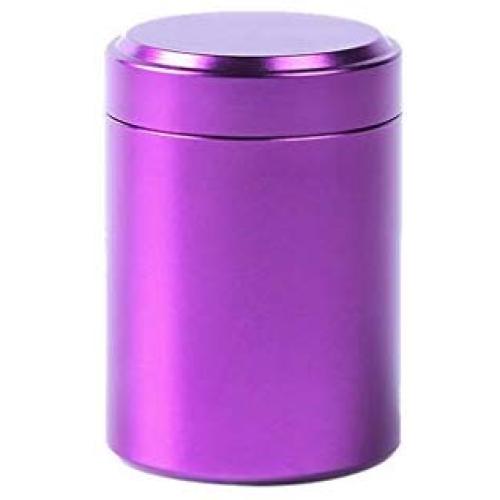Tea Coffee Sugar Kitchen Storage Canisters Jars Pots Containers Tins - HHmei Portable Sealed can (Purple)