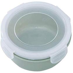 Kitchen Food Storage Jar Airtight Food Storage Round Mini Refrigerator Storage Box Small Lunch Box Kitchen Lunch Box Plastic Storage Box (Color : Green)