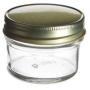 Bouteilles PremiumVials, 12 pcs, 4 oz Bouteilles en Verre Mason avec Caps Dorés