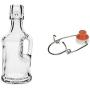 Viva Haushaltswaren Set of 12 Mini/Gallon 40 ml Glass Bottles with Swing Stopper