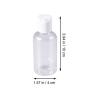 Lurrose 15Pcs 75ml Refillable pump dispenser bottle press cap liquid lotion cream bottle empty travel bottle container (random cap color)