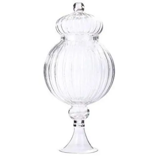 HOUSIYU Glass Candy Jar Large Creative Transparent Storage Cookie Jar, Decorative Candy Buffet/Wedding Center Home, 3.6L HOUSIYU Glass Candy Jar Large Creative Transparent Storage Cookie Jar, Decorative Candy Buffet/Wedding Center Home, 3.6L