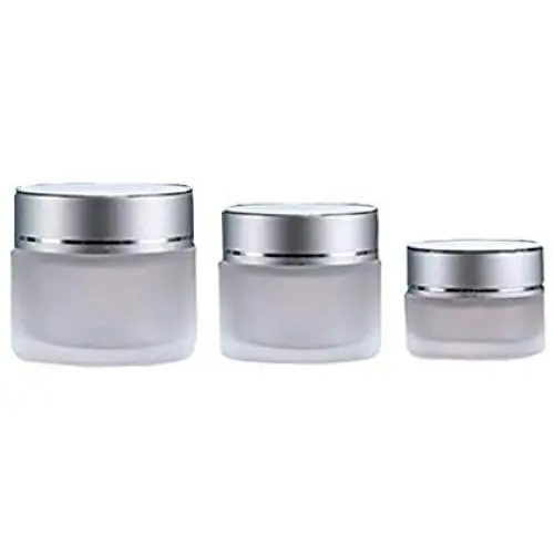 10g/20g/30g 2PCS Clear Glass Refillable Cosmetic Jars Empty Face Cream Lip Balm Storage Container Pot Bottle With White Lids 10g/20g/30g 2PCS Clear Glass Refillable Cosmetic Jars Empty Face Cream Lip Balm Storage Container Pot Bottle With White Lids