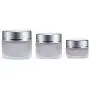 10g/20g/30g 2PCS Clear Glass Refillable Cosmetic Jars Empty Face Cream Lip Balm Storage Container Pot Bottle With White Lids 10g/20g/30g 2PCS Clear Glass Refillable Cosmetic Jars Empty Face Cream Lip Balm Storage Container Pot Bottle With White Lids