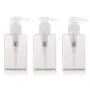 3PCS Flacons PET Transparents Remplissables de 100ml avec Pommeau pour Shampoing, Gel Douche, Récipients de Stockage et Doseuses pour Maquillage, Cosmétiques et Produits d'Hygiène Liquides.