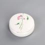 Mini Box Multi Function Ceramic Storage Jar Chinese Tea Canister Powder Cream Box Beauty Jewelry Box Small Things Storage Jars,Mudan 9X4.7Cm