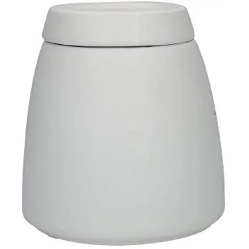 La Cafetière Barcelona Ceramic Sugar/Coffee/Tea Canister with Lid, 12.7 x 12.7 x 13.6 cm (5" x 5" x 5.5") - White La Cafetière Barcelona Ceramic Sugar/Coffee/Tea Canister with Lid, 12.7 x 12.7 x 13.6 cm (5" x 5" x 5.5") - White